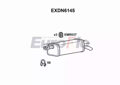 Амортизатор (EuroFlo: EXDN6145)