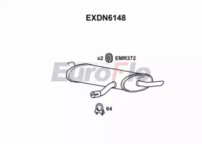 Амортизатор (EuroFlo: EXDN6148)