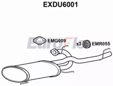 Амортизатор (EuroFlo: EXDU6001)