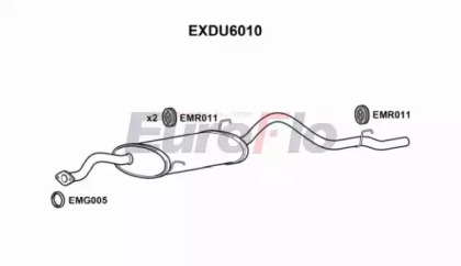 Амортизатор (EuroFlo: EXDU6010)