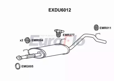 Амортизатор (EuroFlo: EXDU6012)