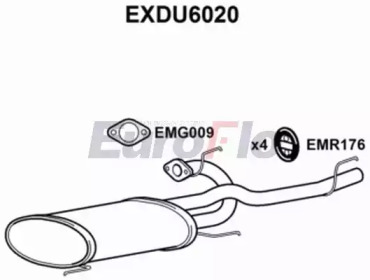 Амортизатор (EuroFlo: EXDU6020)