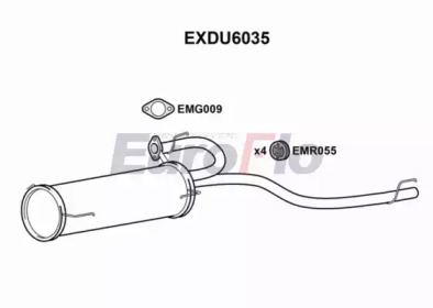 Амортизатор (EuroFlo: EXDU6035)