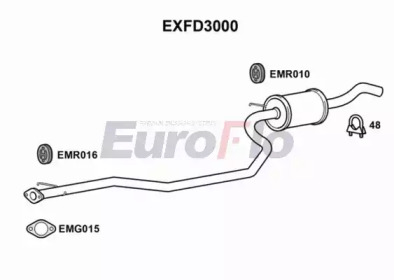 Амортизатор (EuroFlo: EXFD3000)