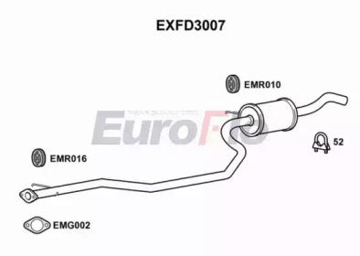 Амортизатор (EuroFlo: EXFD3007)