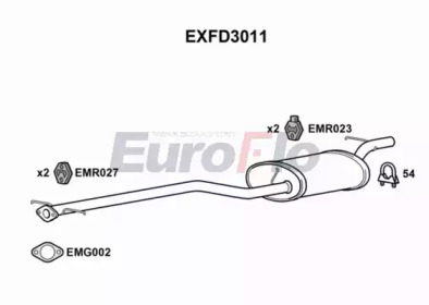 Амортизатор (EuroFlo: EXFD3011)