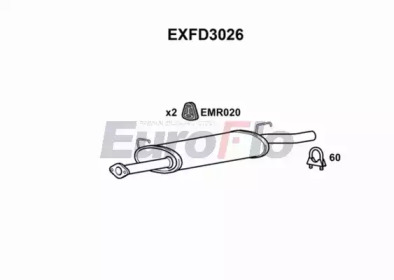 Амортизатор (EuroFlo: EXFD3026)