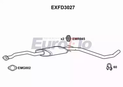 Амортизатор (EuroFlo: EXFD3027)