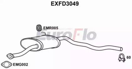 Амортизатор (EuroFlo: EXFD3049)