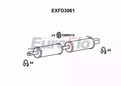 Амортизатор (EuroFlo: EXFD3061)