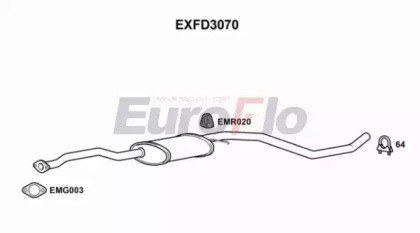 Амортизатор (EuroFlo: EXFD3070)