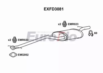 Амортизатор (EuroFlo: EXFD3081)