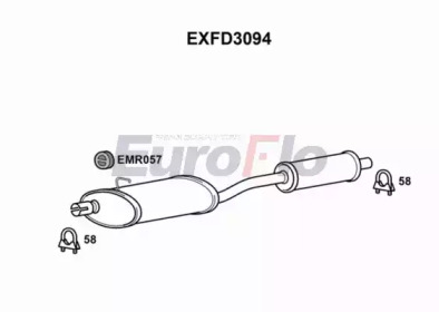 Амортизатор (EuroFlo: EXFD3094)