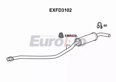 Амортизатор (EuroFlo: EXFD3102)