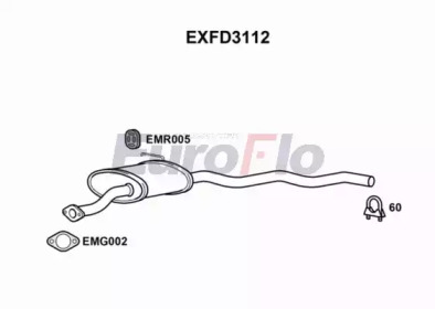 Амортизатор (EuroFlo: EXFD3112)