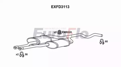 Амортизатор (EuroFlo: EXFD3113)