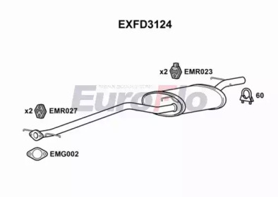 Амортизатор (EuroFlo: EXFD3124)