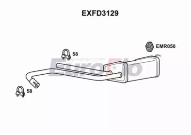Амортизатор (EuroFlo: EXFD3129)