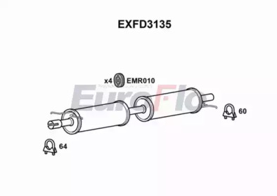 Амортизатор (EuroFlo: EXFD3135)