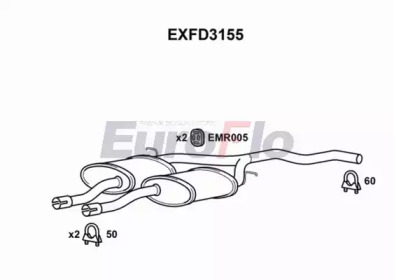 Амортизатор (EuroFlo: EXFD3155)