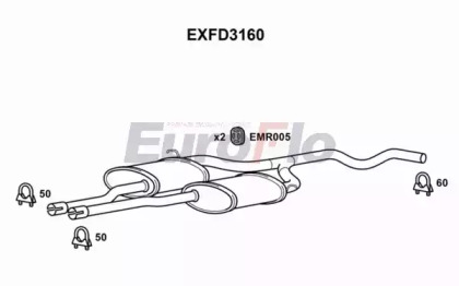 Амортизатор (EuroFlo: EXFD3160)