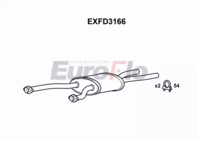 Амортизатор (EuroFlo: EXFD3166)