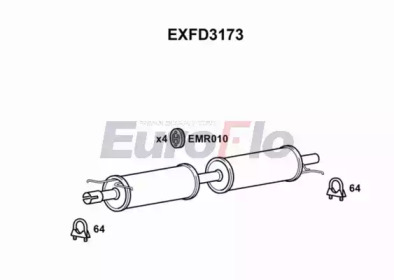 Амортизатор (EuroFlo: EXFD3173)