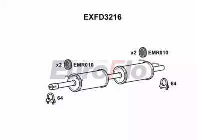 Амортизатор (EuroFlo: EXFD3216)