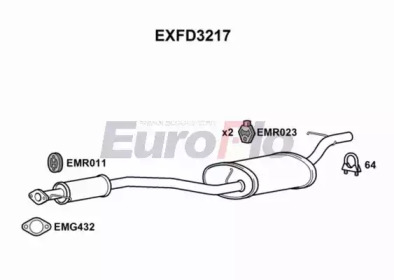 Амортизатор (EuroFlo: EXFD3217)