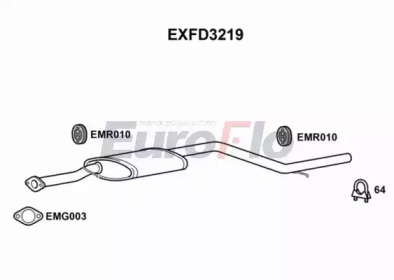 Амортизатор (EuroFlo: EXFD3219)