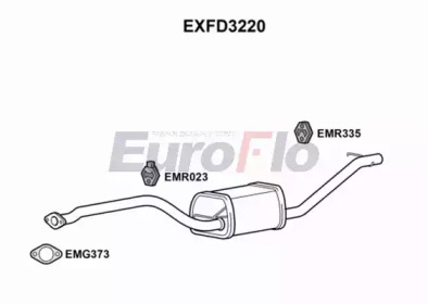 Амортизатор (EuroFlo: EXFD3220)