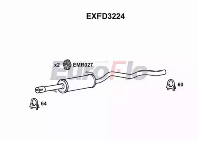 Амортизатор (EuroFlo: EXFD3224)