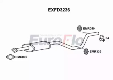 Амортизатор (EuroFlo: EXFD3236)