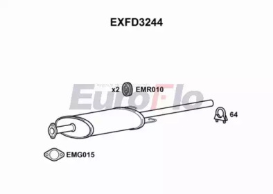 Амортизатор (EuroFlo: EXFD3244)