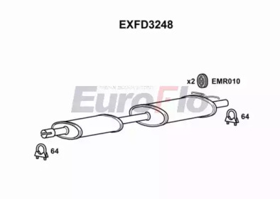 Амортизатор (EuroFlo: EXFD3248)