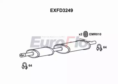 Амортизатор (EuroFlo: EXFD3249)