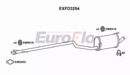 Амортизатор (EuroFlo: EXFD3254)