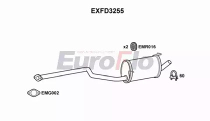 Амортизатор (EuroFlo: EXFD3255)