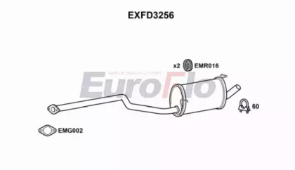 Амортизатор (EuroFlo: EXFD3256)