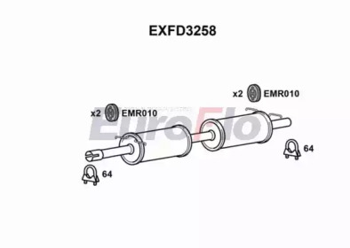 Амортизатор (EuroFlo: EXFD3258)