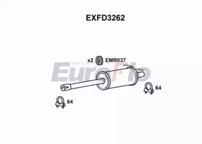 Амортизатор (EuroFlo: EXFD3262)