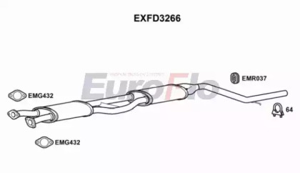 Амортизатор (EuroFlo: EXFD3266)