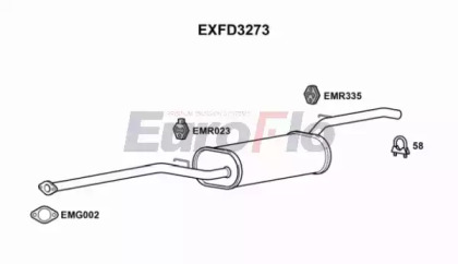 Амортизатор (EuroFlo: EXFD3273)