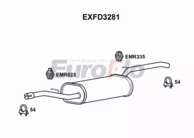 Амортизатор (EuroFlo: EXFD3281)