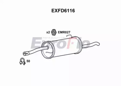 Амортизатор (EuroFlo: EXFD6116)