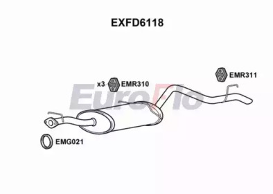 Амортизатор (EuroFlo: EXFD6118)