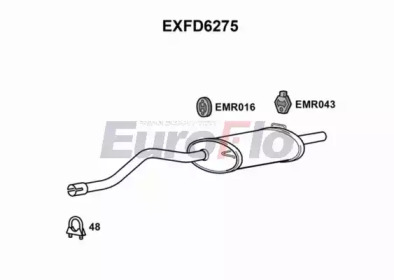 Амортизатор (EuroFlo: EXFD6275)