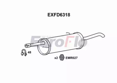 Амортизатор (EuroFlo: EXFD6318)