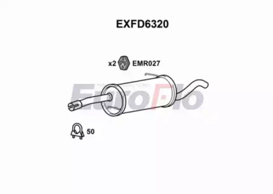 Амортизатор (EuroFlo: EXFD6320)