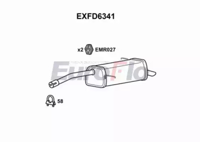 Амортизатор (EuroFlo: EXFD6341)